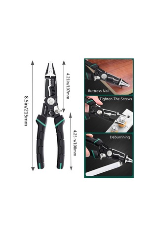 Sones Tuosen 9'u 1 Arada Çok Amaçlı Kablo Soyucu Sivri Burunlu Kablo Kesme Ve Kıvırma Aleti