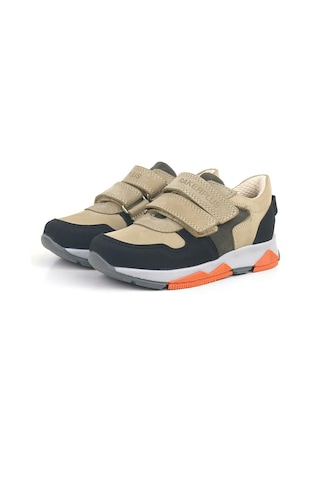 Rakerplus Hakiki Deri Kum Gri Siyah Çocuk Sneakers Spor Ayakkabı