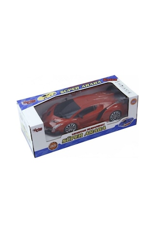 Uzaktan Kumandalı Şarjlı Araba 24 Cm Işıklı Ferrari & Lamborghini Model Full Fonksiyonlu Oyuncak Kırmızı Lamborghini