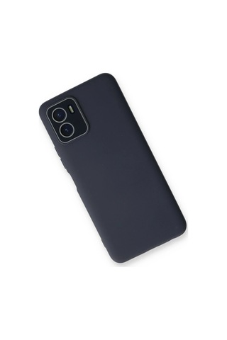 Cosmotex Newface Vivo Y15s Kılıf Lansman Glass Kapak - Lacivert