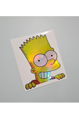 Hologram Sticker Bart Simpson Sticker - Sticker Hologram Bart Simpson