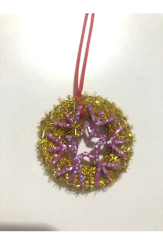 Sarı Simli Yılbaşı Süsü