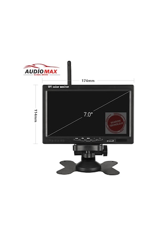 Kablosuz 7 İnç Monitör ve 18 Ledli Kablosuz Gece Görüş Kamerası