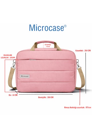 Microcase Apple iPad Air 13 M3 2025 İle Uyumlu Tablet Notebook Apple MacBook Çantası + Bluetooth Klavye Ve Mouse Set Pembe - Al5895