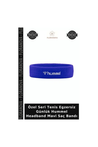 Özel Seri Tenis Egzersiz Günlük Hummel Headband Mavi Saç Bandı