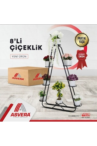 Asvera Üçgen Sekizli Çiçeklik