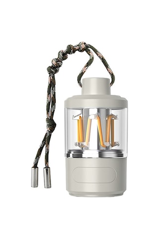 Teltree Taşınabilir Led Kamp Lambası, Usb Şarjlı, Ayarlanabilir Parlaklık, Çadır Ve Ev Kullanımı İçin Beyaz