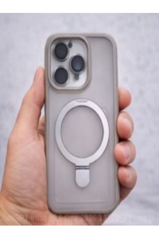 Mmc Trend Apple Uyumlu iPhone 14 Pro Lensli Telefon Kılıfı Gri