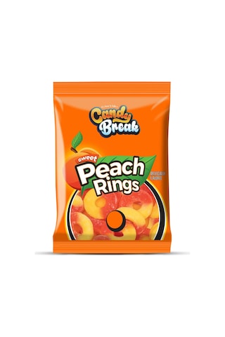Candy Break Peach Rings Şeftali Aromalı Yumuşak Şeker 113 G