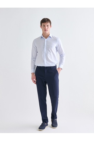 Lcw Busıness Mavi Regular Fit Uzun Kollu Poplin Erkek Gömlek