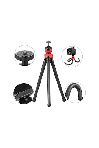 Thentech Ahtapot Bacaklı Tripod Esnek Sabitlenebilen Tripod Uyumlu