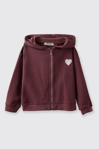 Panço Kız Çocuk Fermuarlı Sweatshirt Bordo