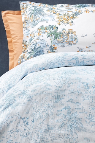 Yataş Martina Çift Kişilik Pike Takımı - Mavi