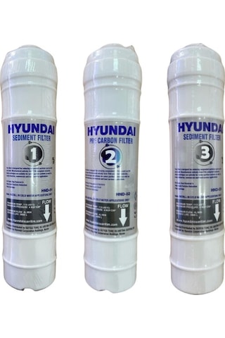 Hyundai Su Arıtma Filtre Seti - 3 Lü Eco Takım