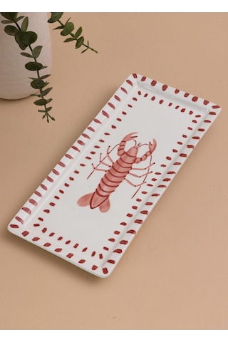 The Mia Italian Summer Dikdörtgen Servis Tabağı 35x16 Cm Çok Renkli