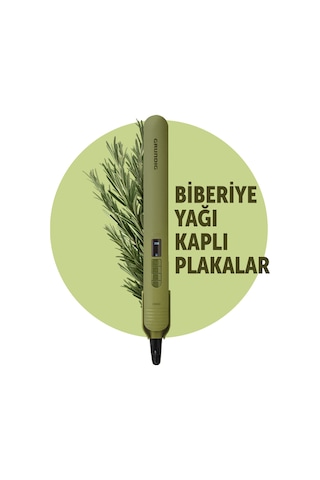 Grundig HS 7031 Botanika Biberiye Yağı Kaplı Plakalı İyonik Saç Düzleştirici
