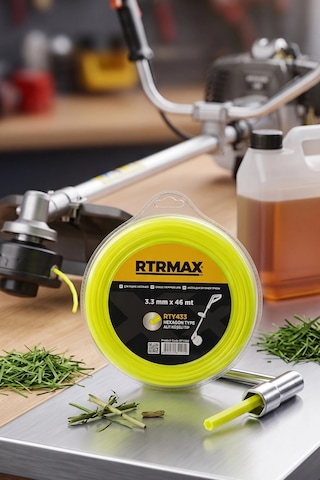 Rtr Max Altı Köşe Tır-pan Makinası Misinası 3.3mm X 46m