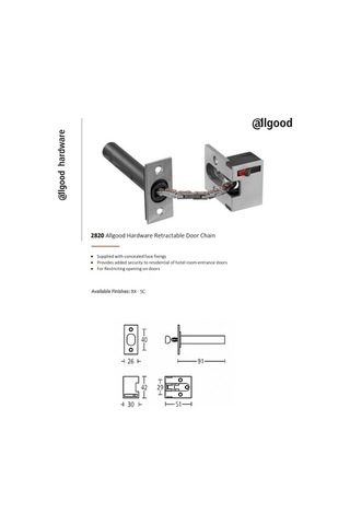 ALLGOOD GİZLİ GÜVENLİK ZİNCİRİ ANTİK BRONZ