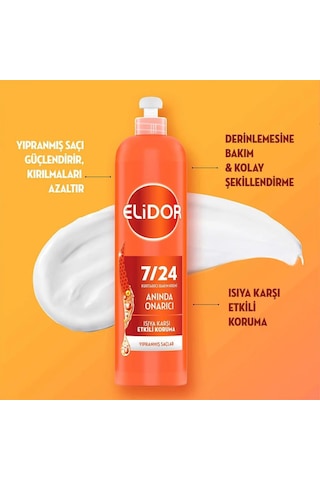 Elidor 7/24 Anında Onarıcı Kurtarıcı Saç Bakım Kremi 240 ML