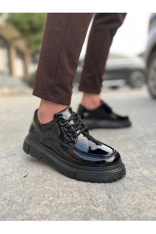 Kb-x6 Kuback Kömür Rugan Günlük Erkek Ayakkabı Kömür25