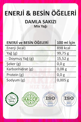 Gökçek Şifa Damla Sakızı Mix Yağı 100 ML