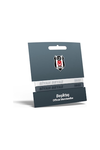 Beşiktaş 2'li Silikon Yetişkin Bileklik Ahşap Kutulu 001