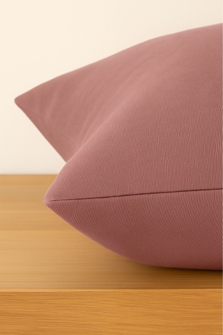 Luna Serisi Kadife Dokulu Kırlent Kılıfı 45 X 45 Cm - Gülkurusu Gül Kurusu
