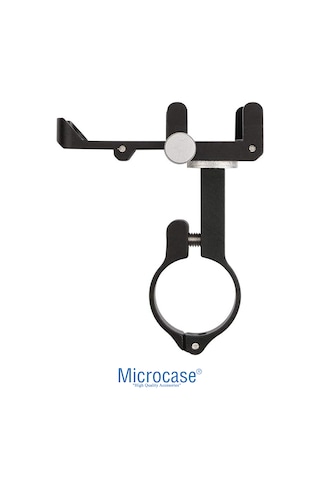 Microcase Gub Pro 7 Alüminyum Alaşım Bisiklet Motosiklet Telefon Tutucu - 55-100mm Ayarlanabilir Gidon Telefon Sabitleyici - Al5774 Siyah