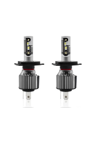 Xindoker Led Far Ampulü A6 H4/9003 120w 6500k 12000lm Ip68 Su Geçirmez 10-32v Uçak Alüminyum Çift Paket