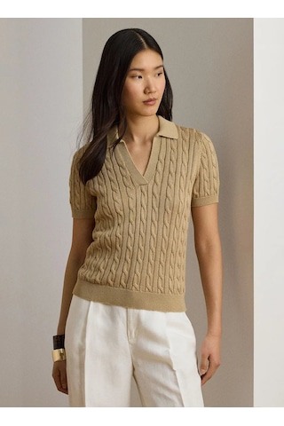 Lauren Ralph Lauren Kazak, L, Açık Bej