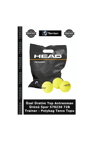 Özel Üretim Top Antrenman Ürünü Spor 578230 72b Trainer - Polybag Tenıs Topu