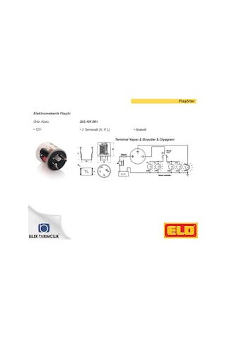 Elo Sinyal Flaşörü 12 Volt Unıversal