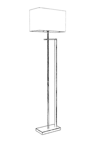 Avonnı Lm-9109-1e Eskitme Kaplama Lambader E27 Metal Kumaş Dekoratif Salon Aydınlatma 170 Cm - Teşhir Krem