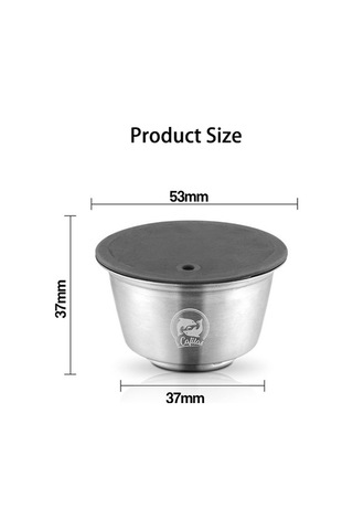 Dancemonkey Paslanmaz Çelik Yeniden Doldurulabilir Kahve Kapsülü - Dolce Gusto Uyumlu Diğer Modeller İçin Diğer