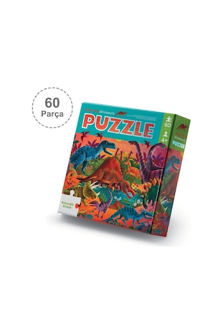 Crocodile Creek Puzzle 60 Parça Dinozorlar