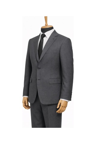 Dekosan Erkek Regular Fit Baba Çizgili Takım Elbise - 7554 Füme