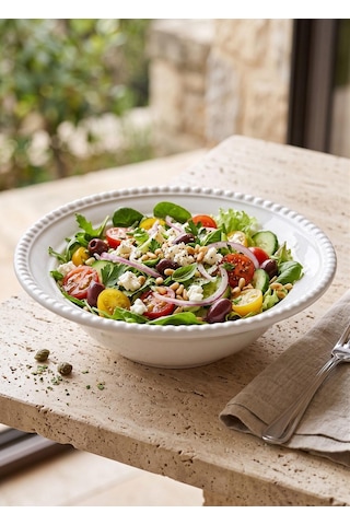 The Mia Grande Salata Kasesi Beyaz 22 Cm