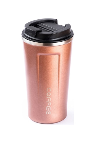 Tantitoni Pembe Coffee Yazılı Paslanmaz Çelik Termos Bardak 500ml