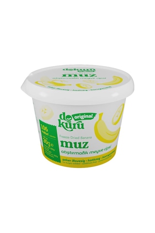 Dokuru Muz Kuru Meyve Cipsi - Dondurularak Kurutulmuş Freeze Dried Çıtır Muz 15 G