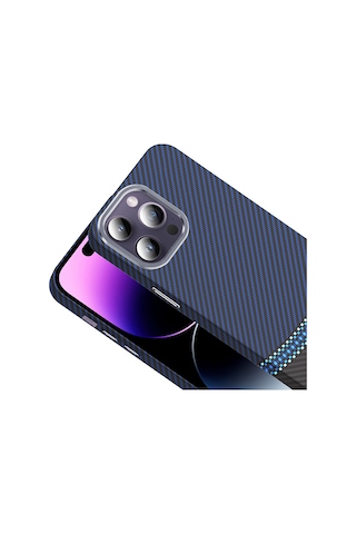 Nihcase Apple Uyumlu iPhone 14 Pro Max Kılıf M-safe Karbon Fiber Tasarım Gross Kapak