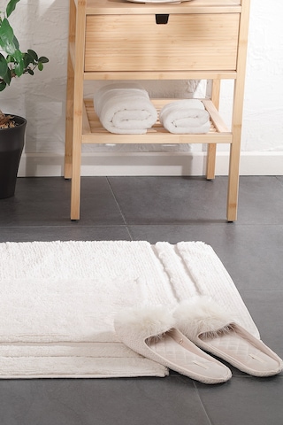 Yataş Bedding Felicia Banyo Paspası Seti - Ekru