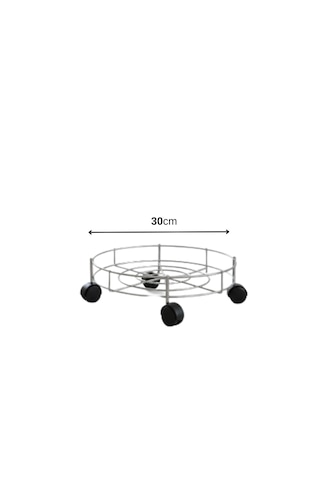 Damacana Ve Tüp Taşıma Aparatı Metal - 30 Cm Krom Krom