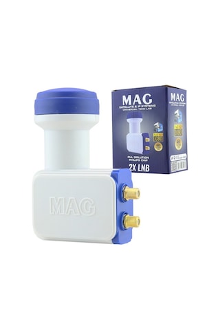 MAG ÇİFTLİ TWİN LNB ALTIN UÇLU PHILIPS CHİP