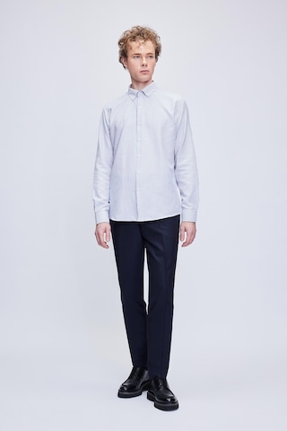 Hatemoğlu Siyah Comfort Fit Çizgili Pamuklu Düğmeli Yaka Uzun Kollu Casual Gömlek 24d19etc0001 102 Siyah