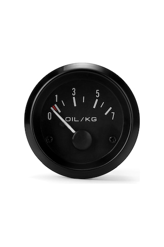 Yifomall 52mm Evrensel Yağ Basınç Göstergesi - 0-7kg Ölçüm, 12v Araç Uyumlu, Sensörlü