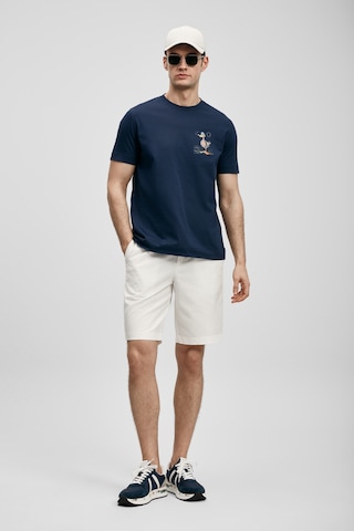 Lufian Fınx Modern Grafik T- Shirt Lacivert Lacivert 111020313100200