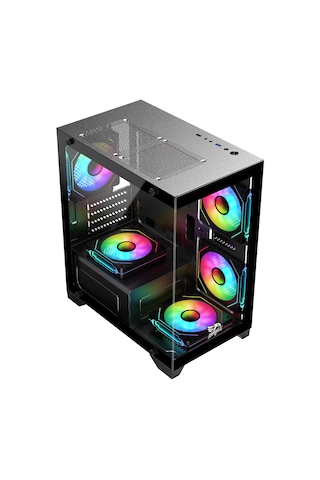 Gameagle 750w + 80 Bronze Power 5 Argb Fanlı Mini Akvaryum Kasa