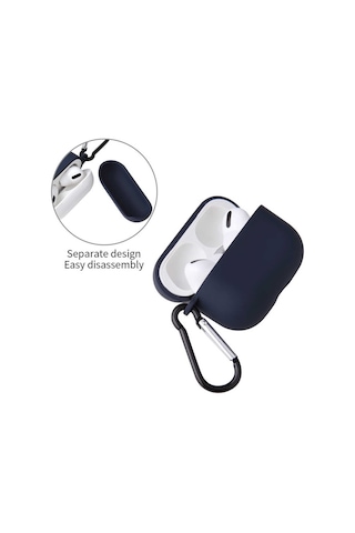 Apple Uyumlu AirPods Pro Kılıf Zore Airbag 11 Silikon Turuncu
