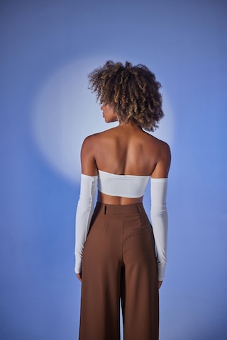 Holly Lolly Straplez Model Noir Bluz Ekru