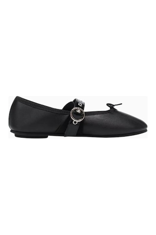 Repetto Ballet Twist Mary Jane Babet, Siyah Deri, Patent Kayış, Tokalı Detaylı Lüks Tasarım